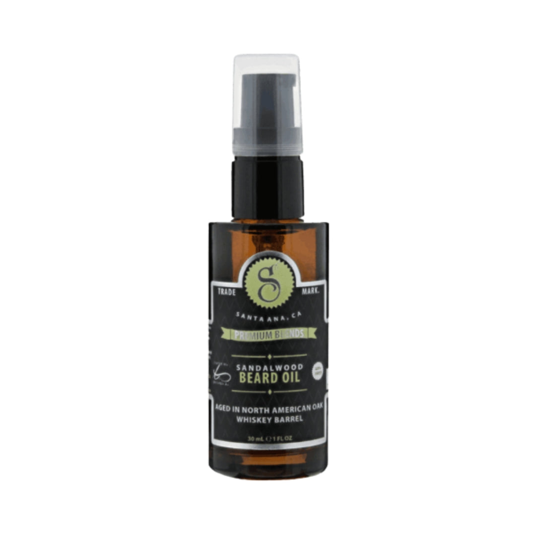 Aceite de Barba Suavecito Premium Blends Sándalo 30 ml – Cuidado Profundo y Aroma Terroso