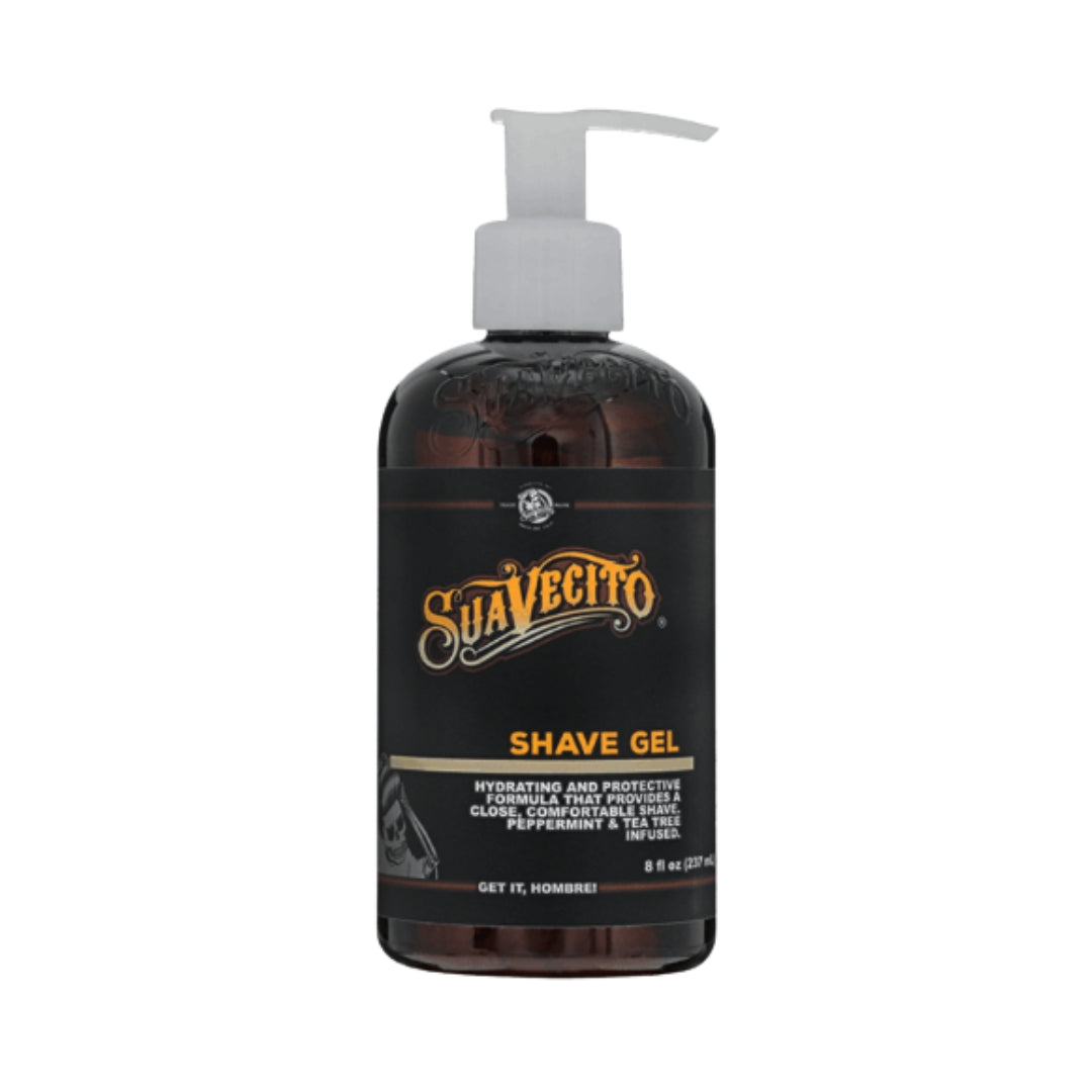 Gel de Afeitado Suavecito 237ml – Transparente, Refrescante y Preciso