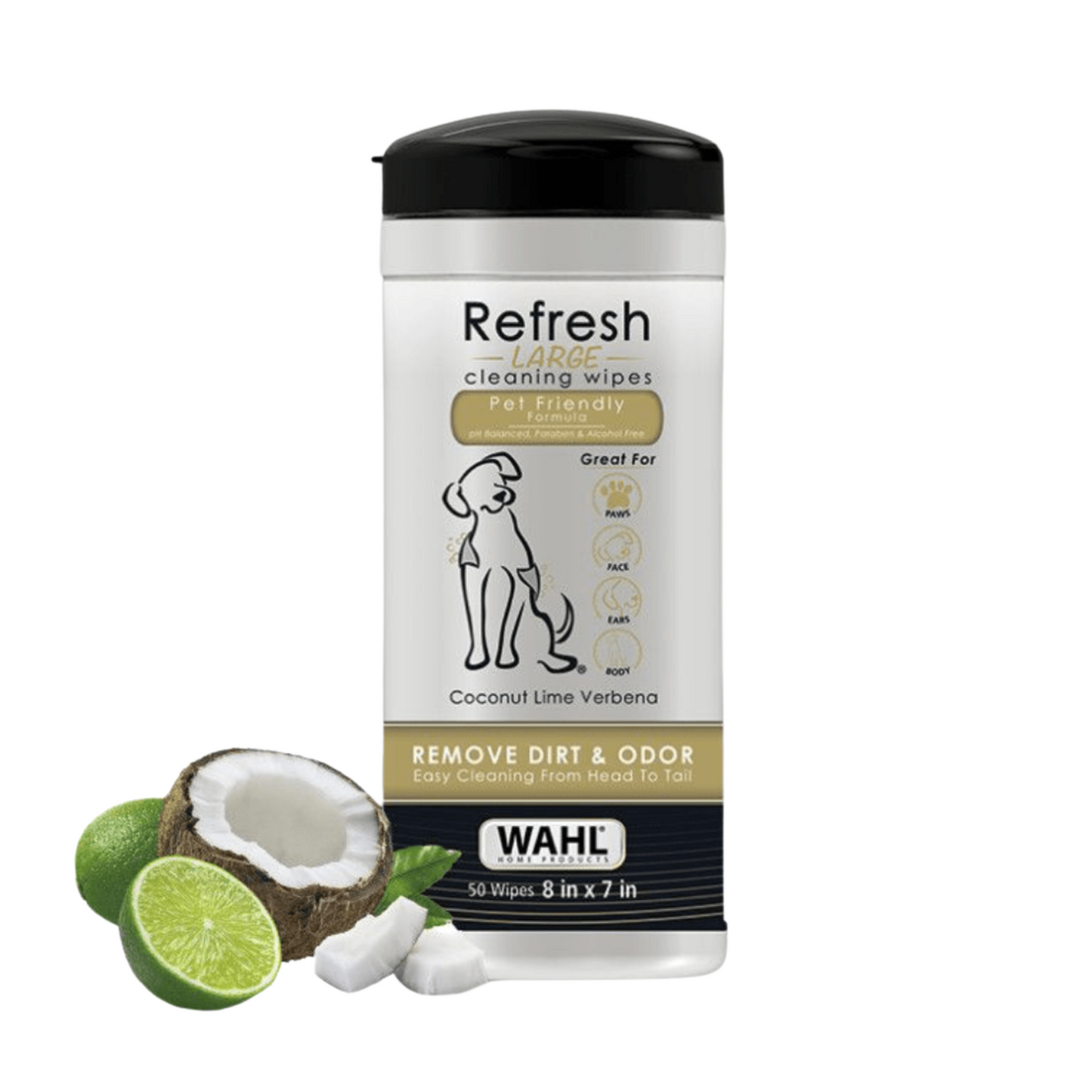Toallitas de Limpieza para Perros Wahl Home – Coco (50 Unidades)