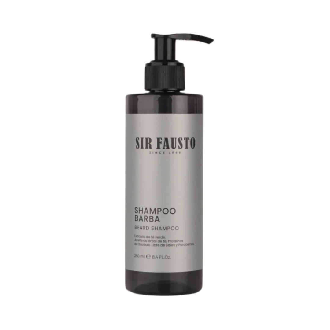 Shampoo para Barba Sir Fausto 500 ml – Limpieza profunda e hidratación prolongada