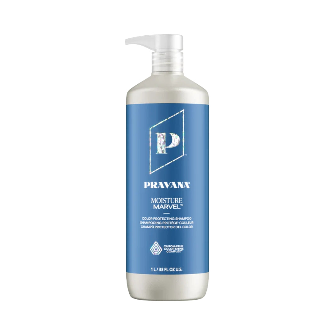 Pravana Moisture Marvel Shampoo 1000ml – Hidratación y Protección del Color