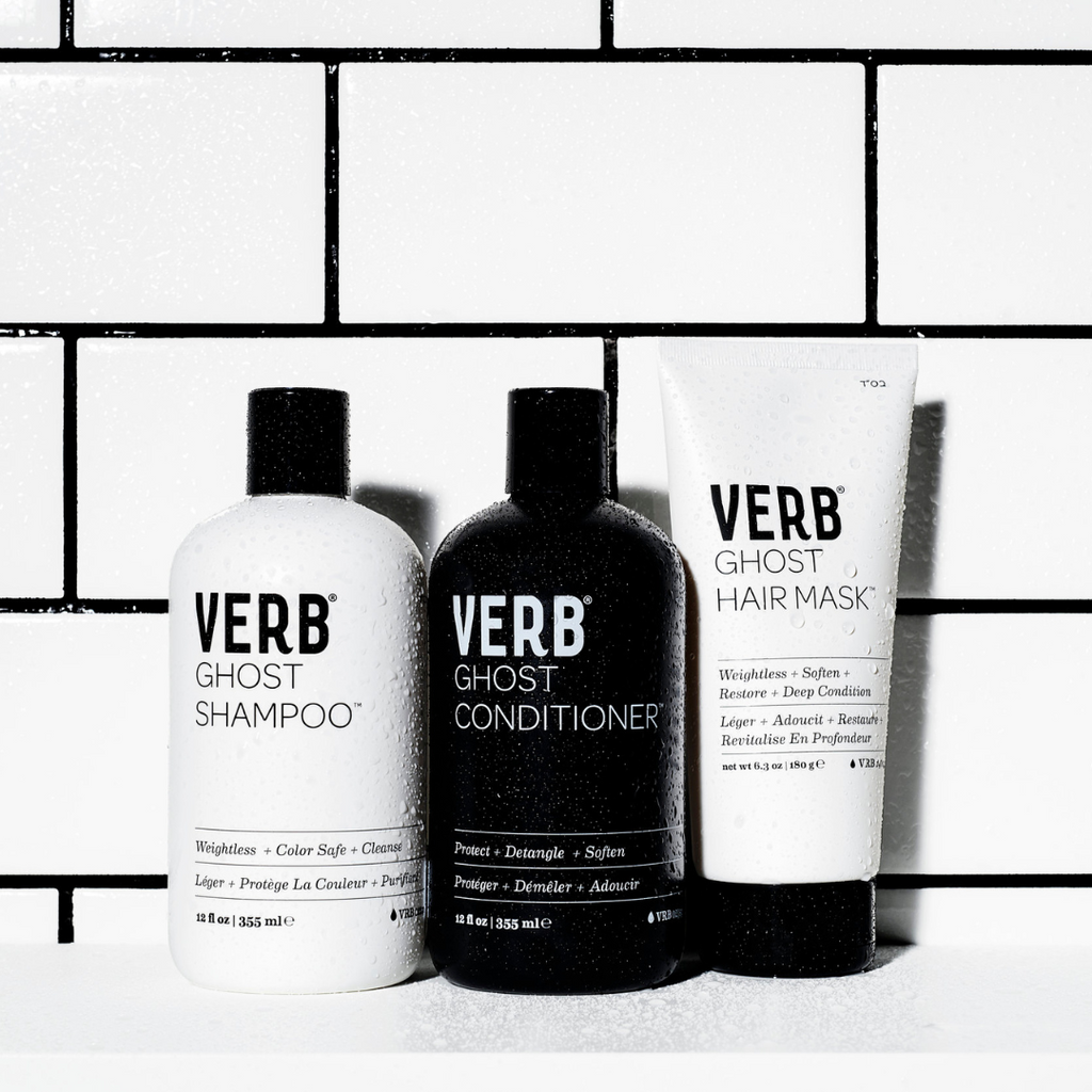 Verb® Ghost Shampoo 355 ml – Limpieza ligera e hidratación para cabello fino