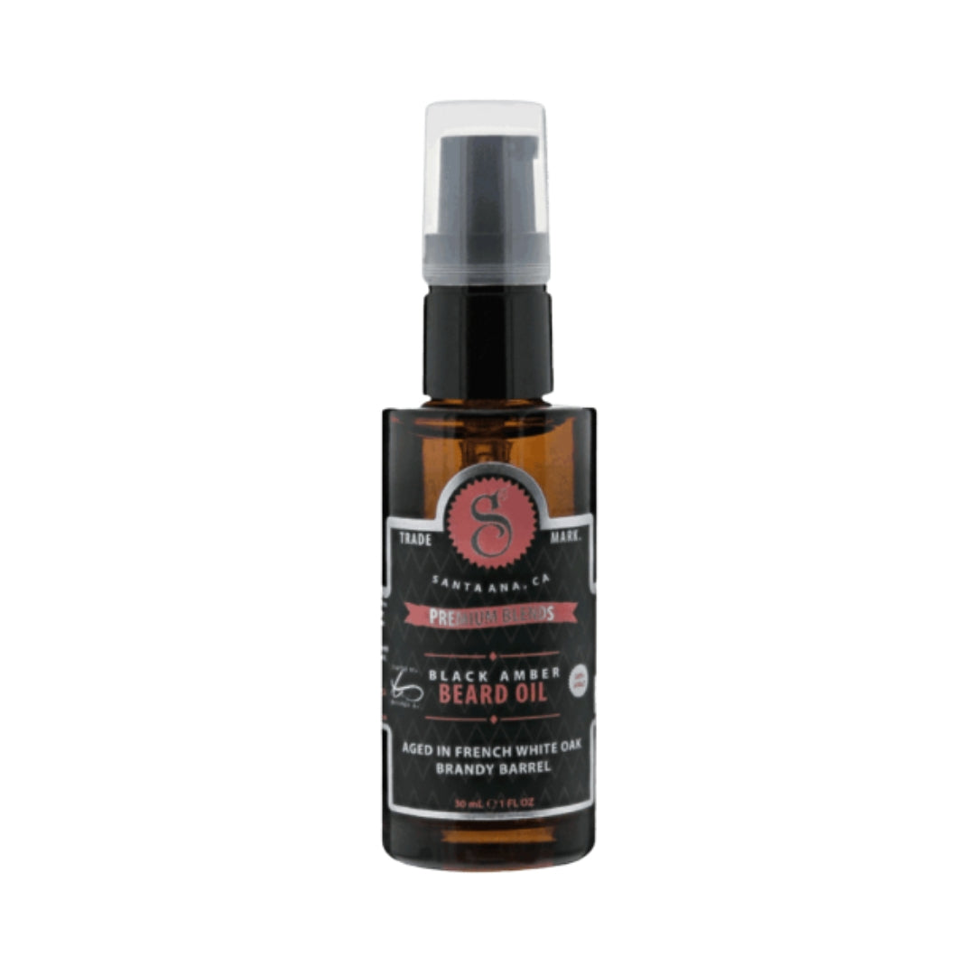 Aceite de Barba Suavecito Premium Black Amber 30 ml – Nutrición con Aroma Leñoso