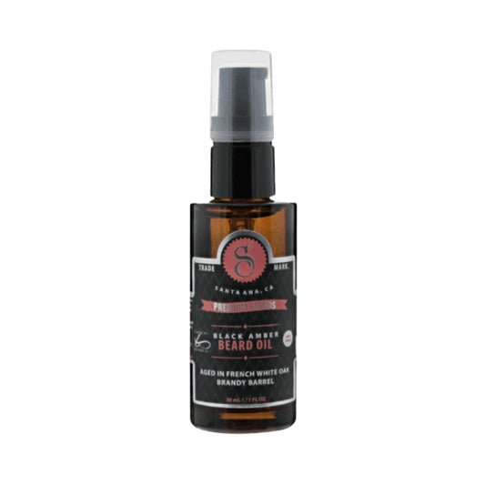 Aceite de Barba Suavecito Premium Black Amber 30 ml – Nutrición con Aroma Leñoso