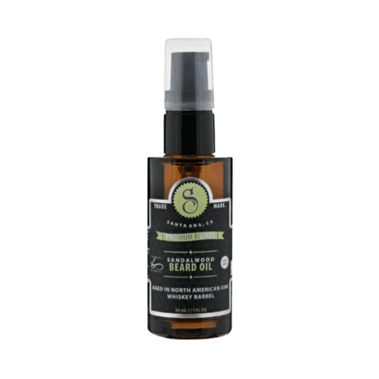 Aceite de Barba Suavecito Premium Blends Sándalo 30 ml – Cuidado Profundo y Aroma Terroso