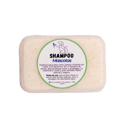Shampoo Sólido para Mascotas con Glicerina y Karité – 90 g