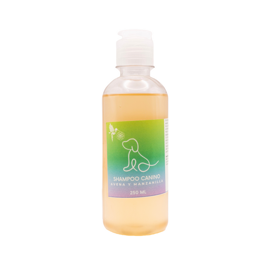 Shampoo Canino Hidratante con Avena, Manzanilla y Almendras – 250 ml