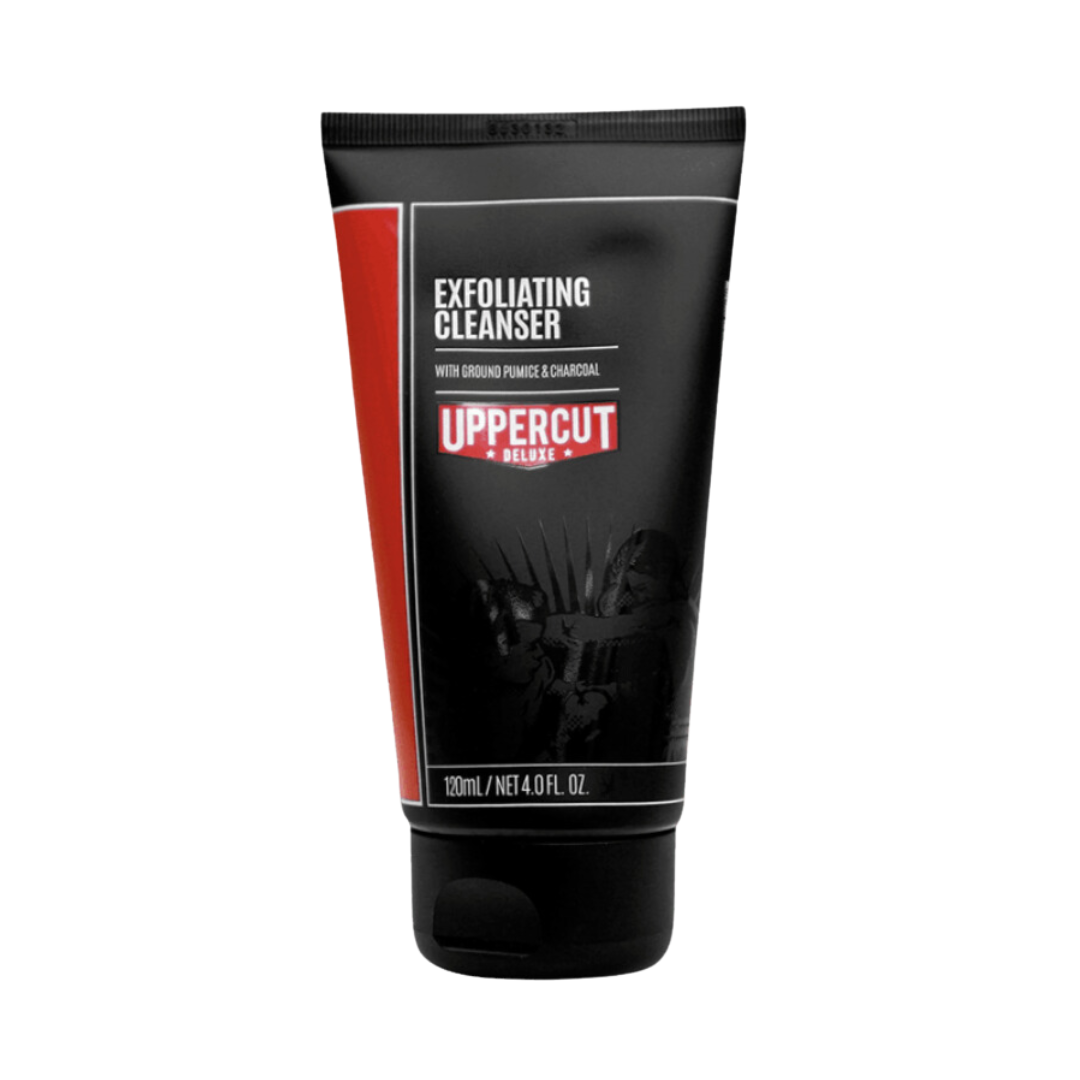 Uppercut Deluxe Exfoliante Limpiador con Piedra Pómez Molida y Carbón 120 ml