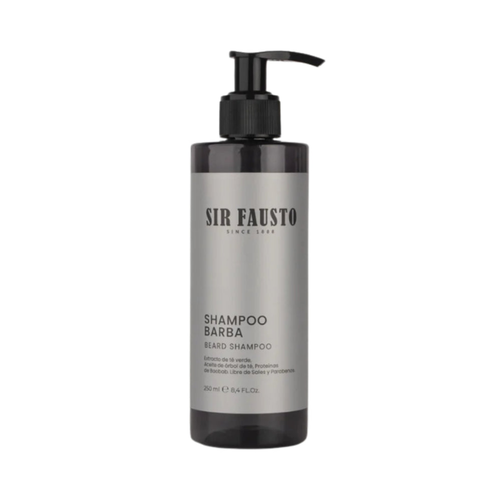 Shampoo para Barba Sir Fausto 250 ml – Limpieza, hidratación y frescura diaria
