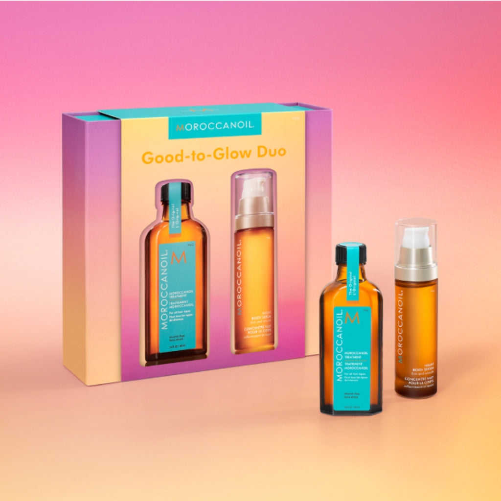 Moroccanoil Kit Dúo Para Brillar Original – Hidratación para cabello y cuerpo