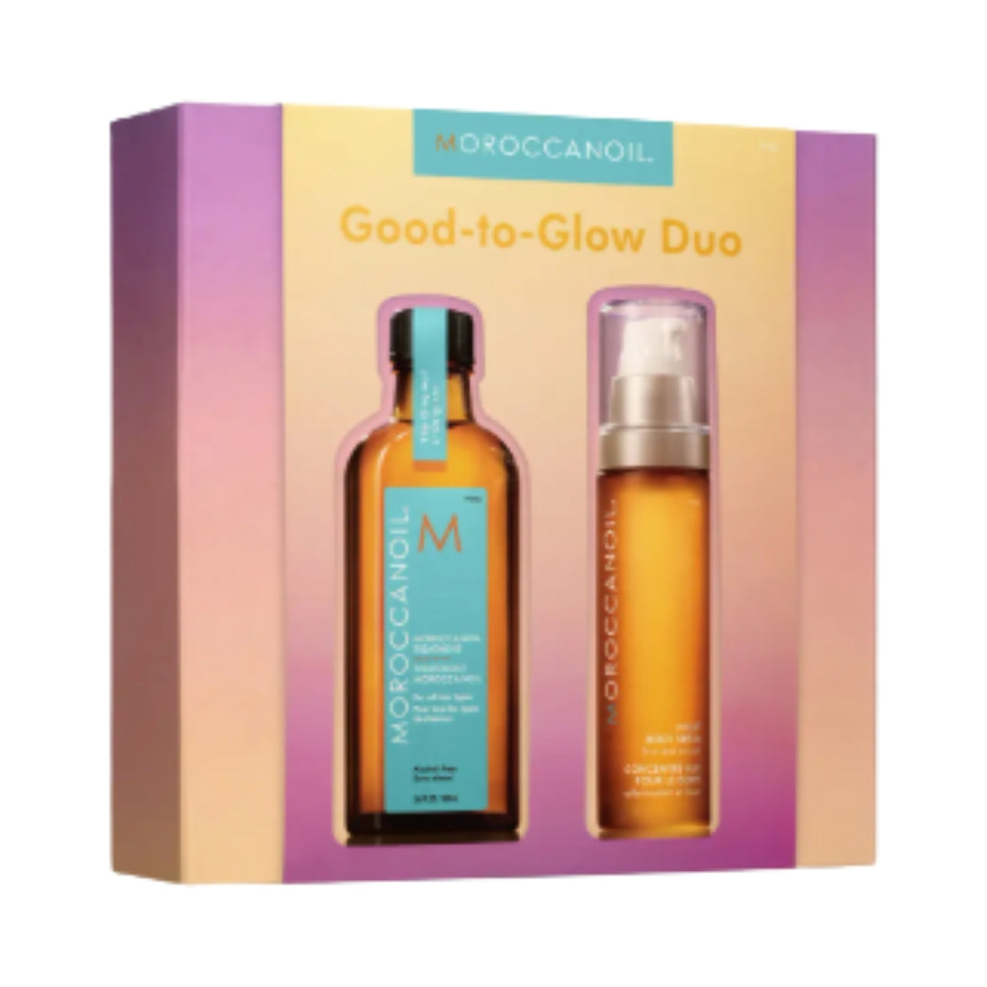 Moroccanoil Kit Dúo Para Brillar Original – Hidratación para cabello y cuerpo