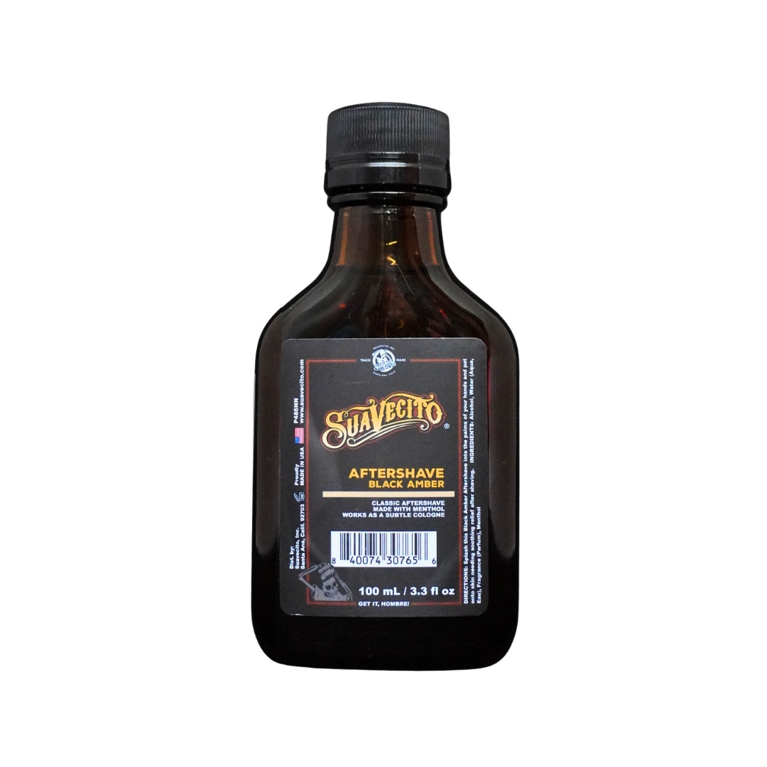 Suavecito After Shave Black Amber – Loción Aftershave Refrescante 100 ml