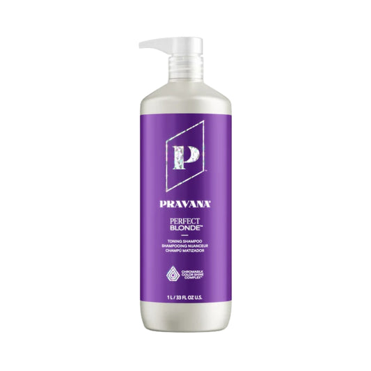 Pravana Perfect Blonde Shampoo 1000 ml – Matizador Morado para Rubios