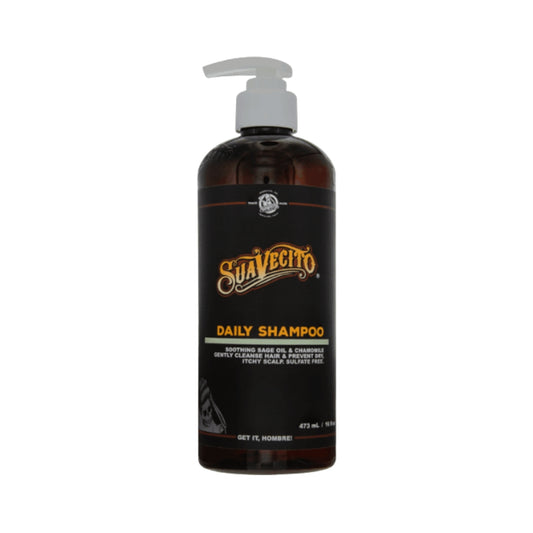 Suavecito Daily Shampoo 473 ml – Limpieza Suave y Cuero Cabelludo Equilibrado