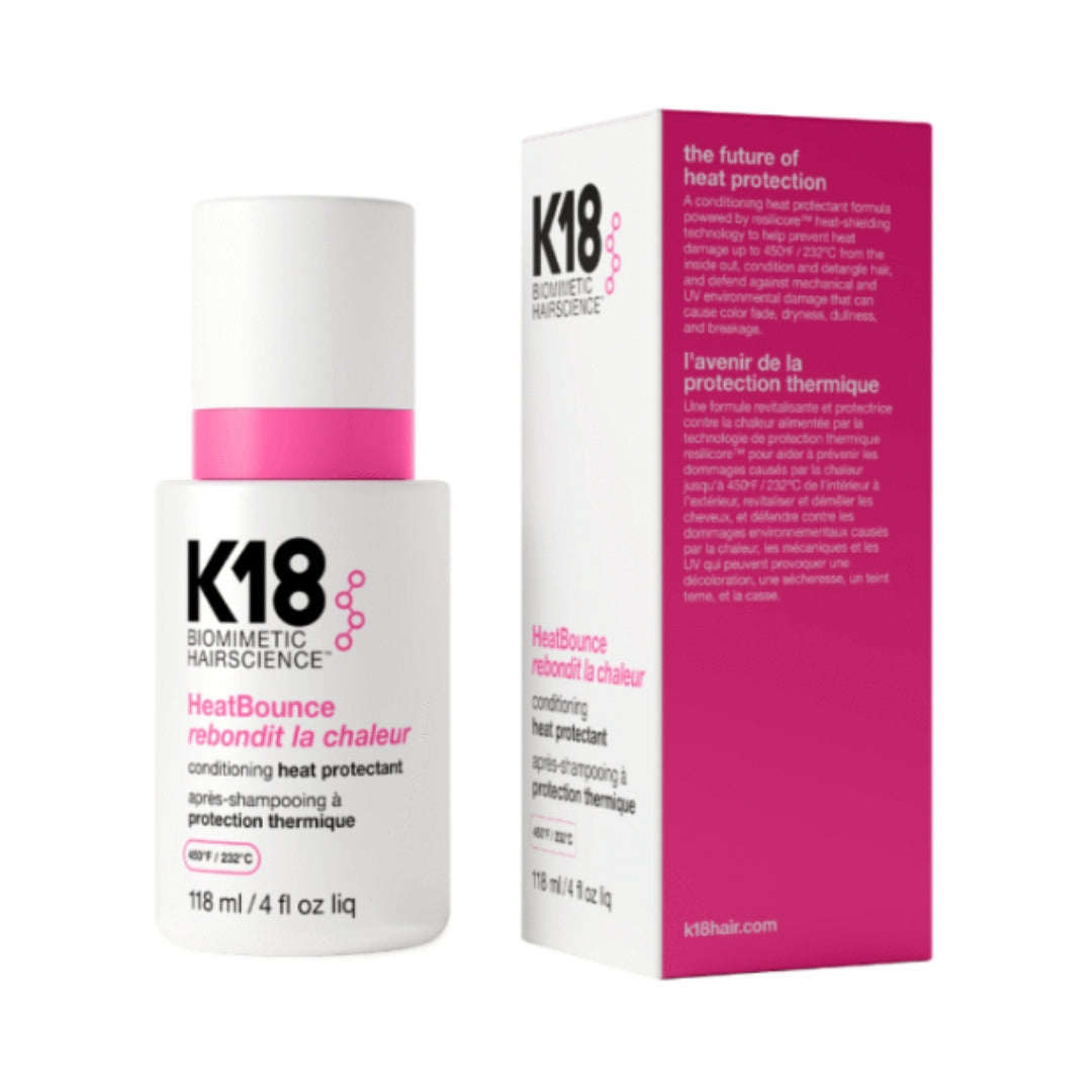 K18 Heat Bounce – Protector Térmico y Acondicionador Leave-In (118 ml)