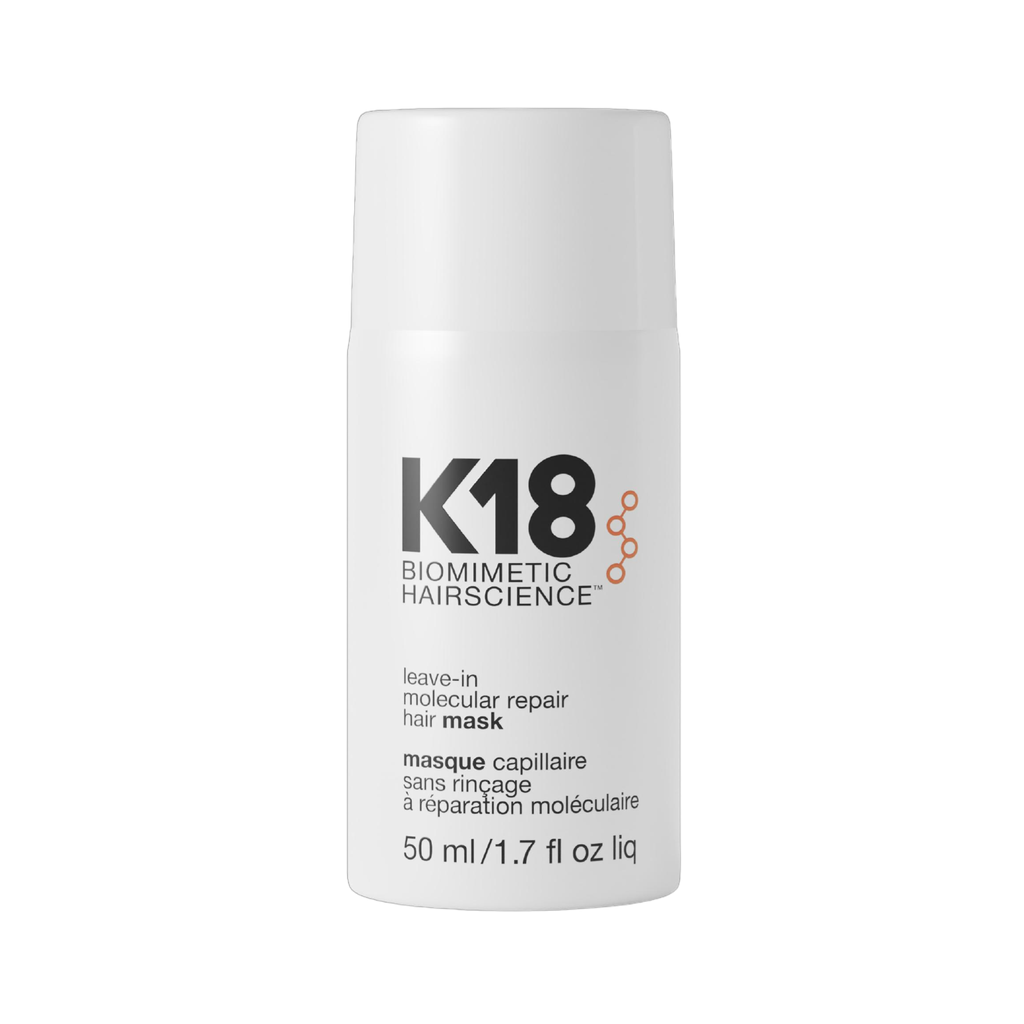 K18 Leave-In Molecular Repair Mask 50ml – Reparación Profesional en 4 Minutos