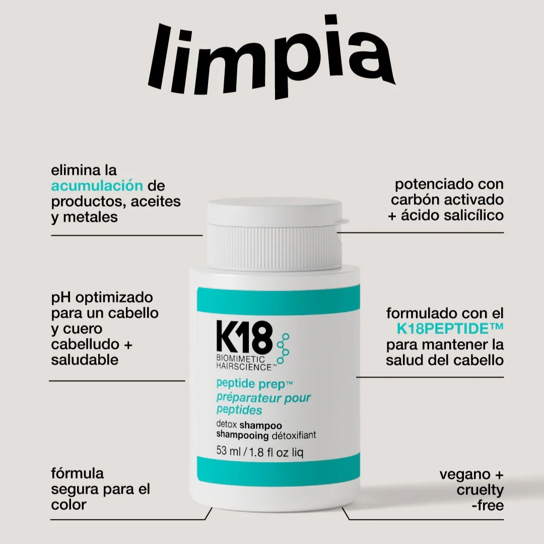 K18 Mini PEPTIDE PREP™ Detox Shampoo 53 ml