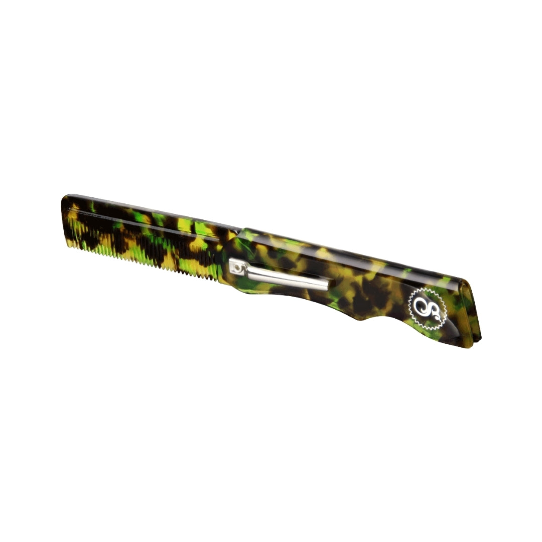 Peineta Plegable Penny Folding Greenstone Suavecito