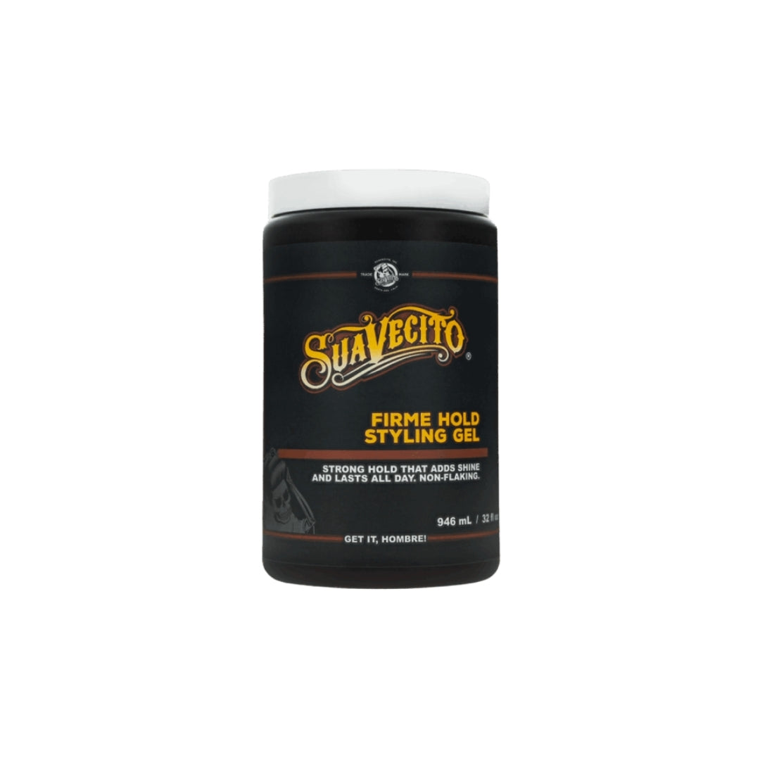 Gel fijación fuerte Firme Hold Styling Gel 946ml – Suavecito