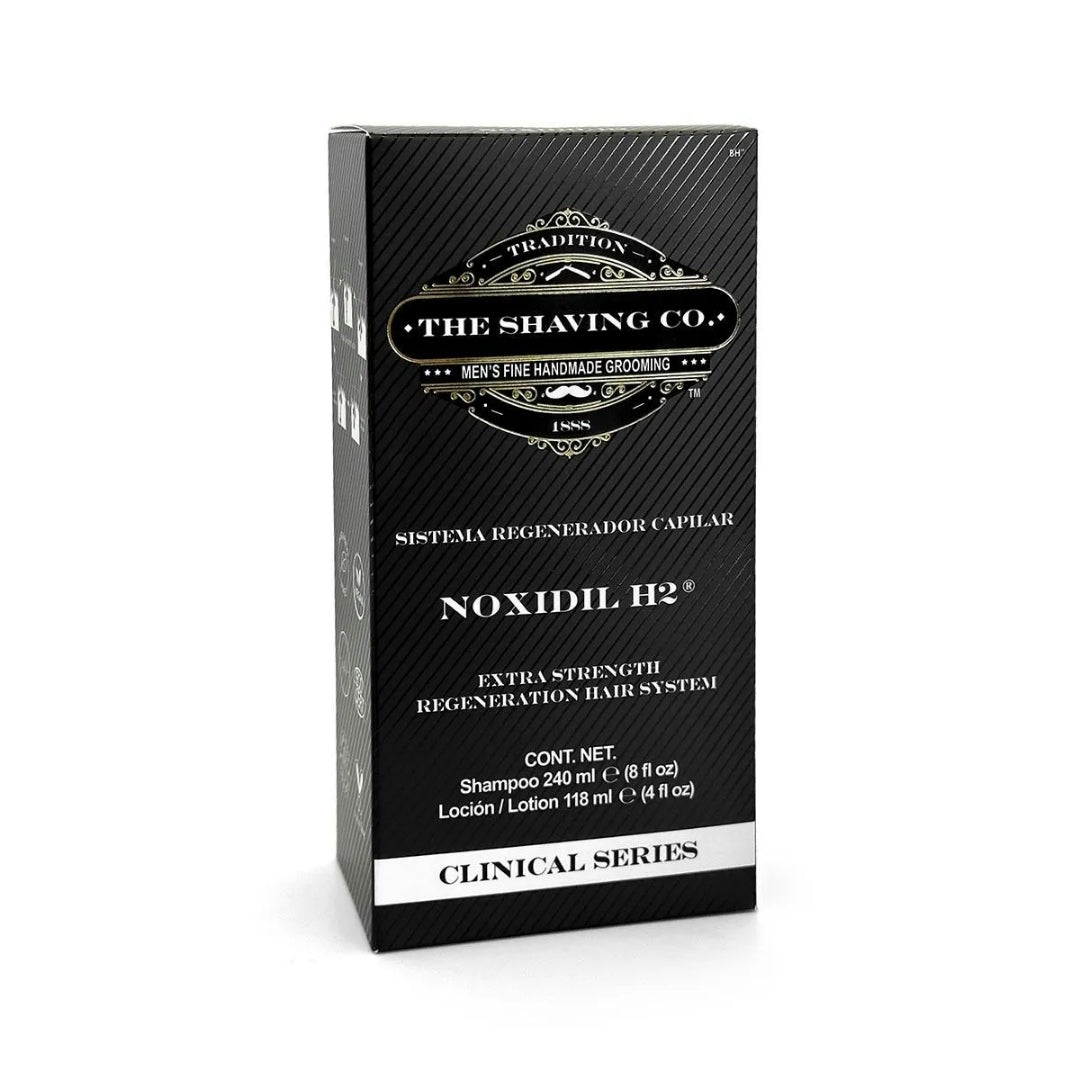NOXIDIL-H2 SISTEMA REGENERADOR CAPILAR DÚO 240ML + 118ML – The Shaving Co.
