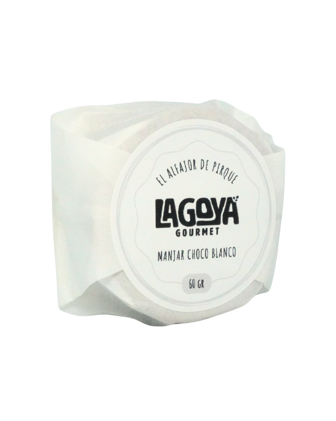 Alfajor Manjar Choco Blanco 60 g - Lagoya Gourmet