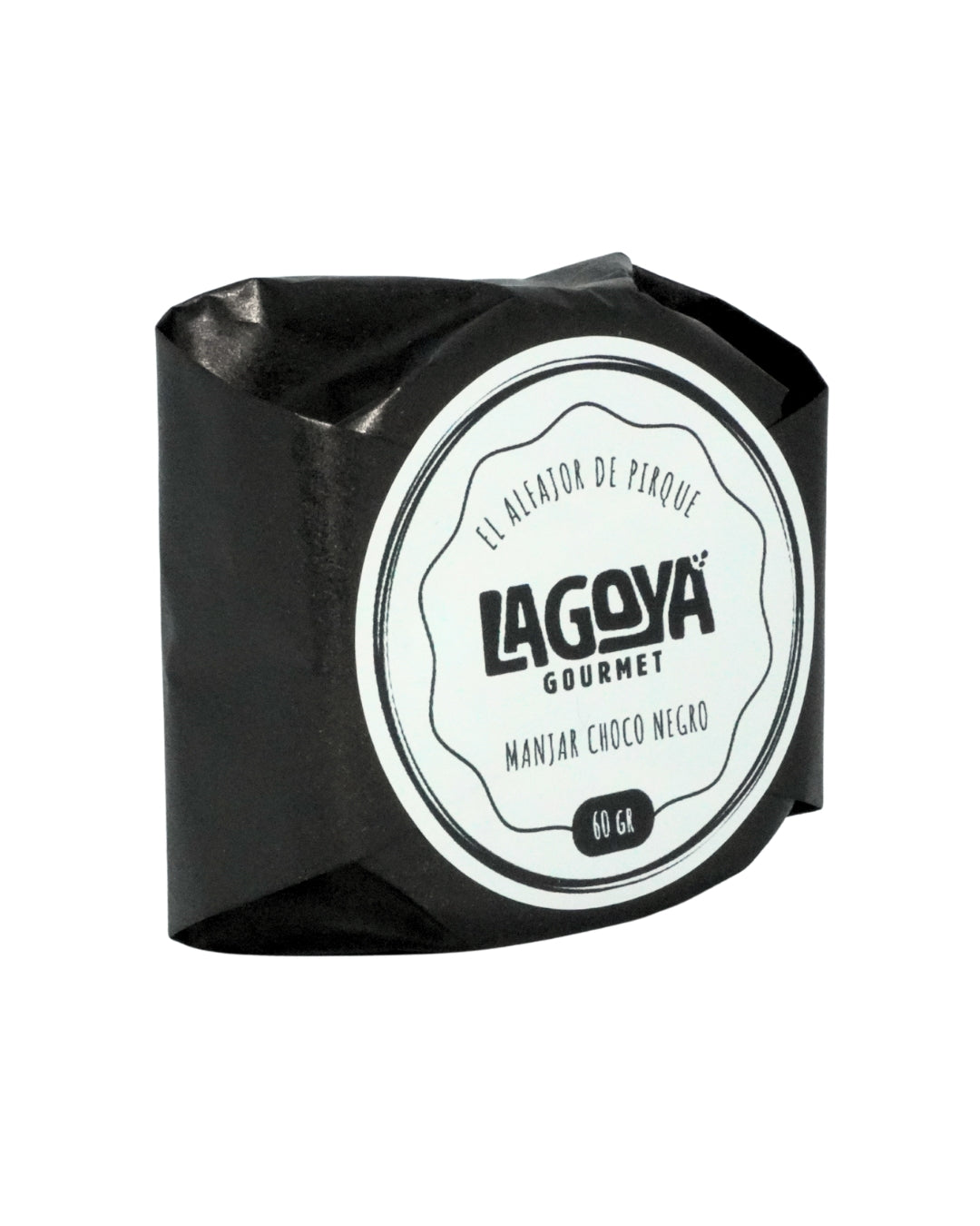 Alfajor Manjar Choco Negro 60 g - Lagoya Gourmet
