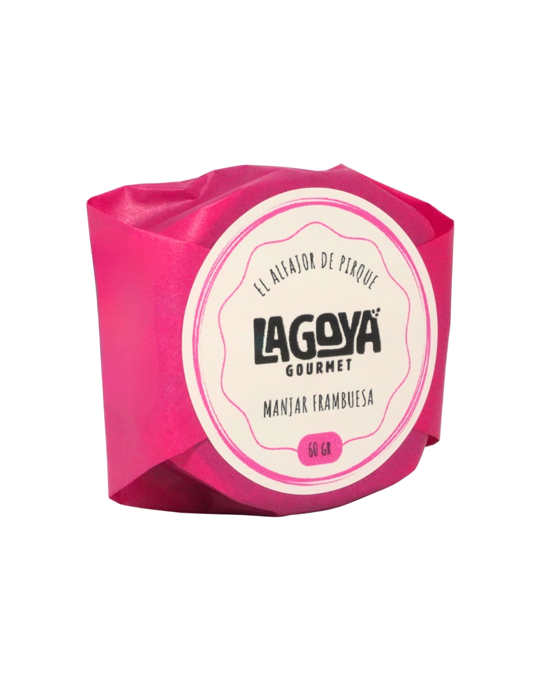 Alfajor Manjar Frambuesa 60 g - Lagoya Gourmet