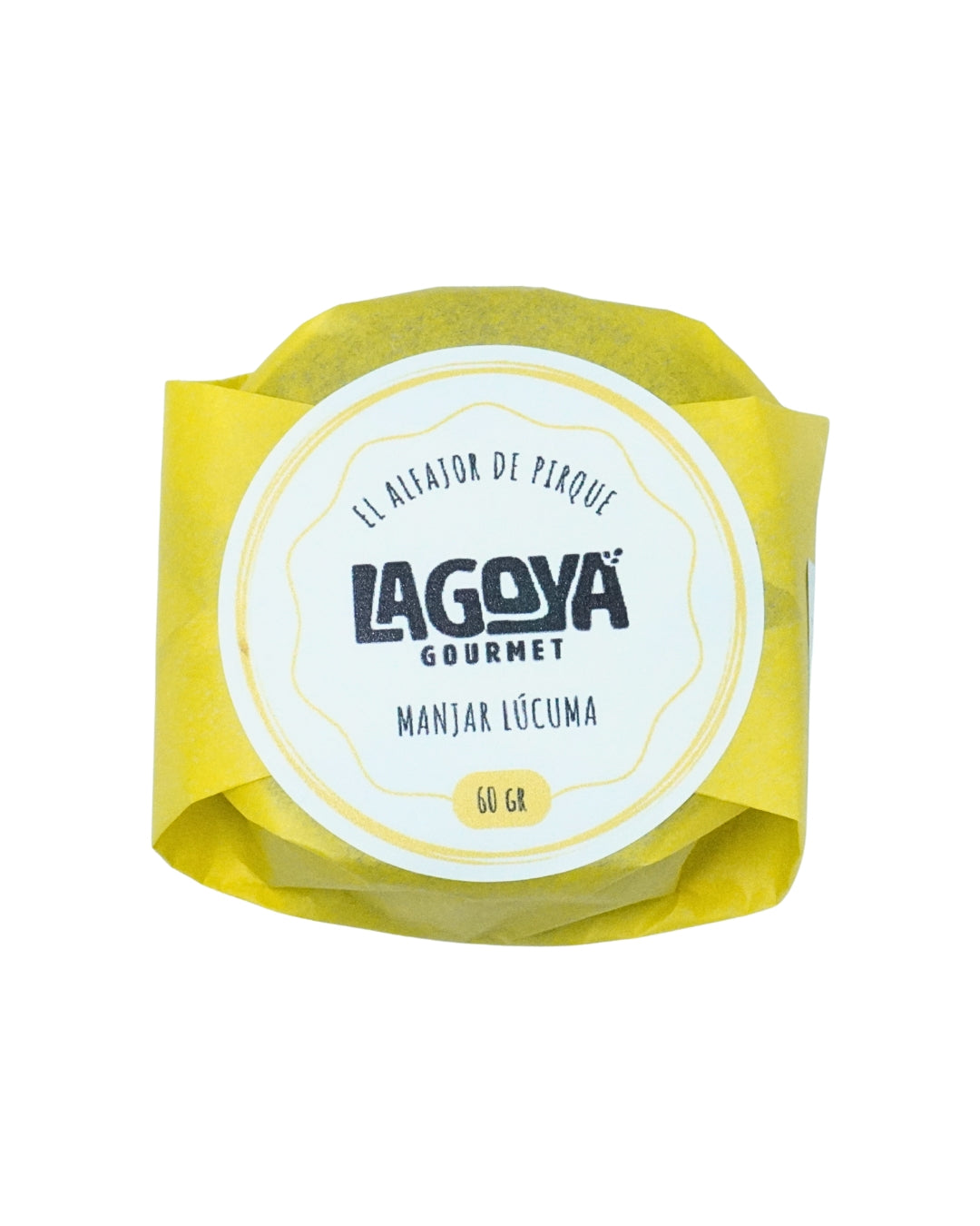 Alfajor Manjar Lúcuma 60 g - Lagoya Gourmet