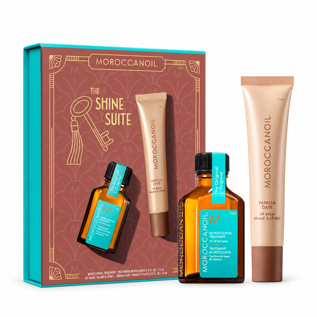 Kit Moroccanoil Holiday 2026 vanilla sobre fondo blanco