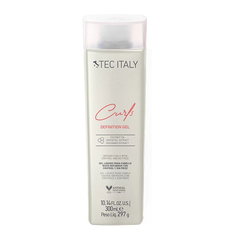 Curls Defining Gel Definidor de Rizos 300 ml | TEC ITALY — envase sobre fondo limpio